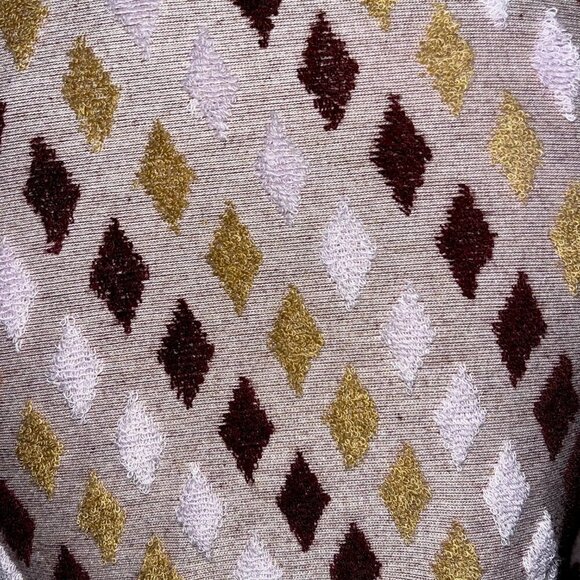 FREE PEOPLE Wine & Dusty Pink  Magic Carpet Terry Cloth Diamond Crop Top NWT - S - Picture 5 of 6